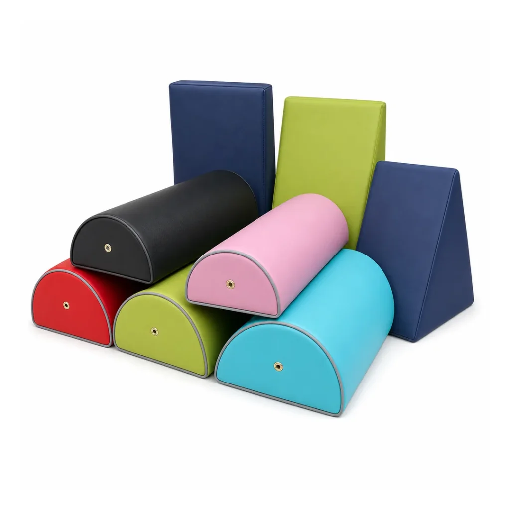 Coussin de rééducation MMH-P048-02 avec formes demi-cylindrique, cale et triangulaire